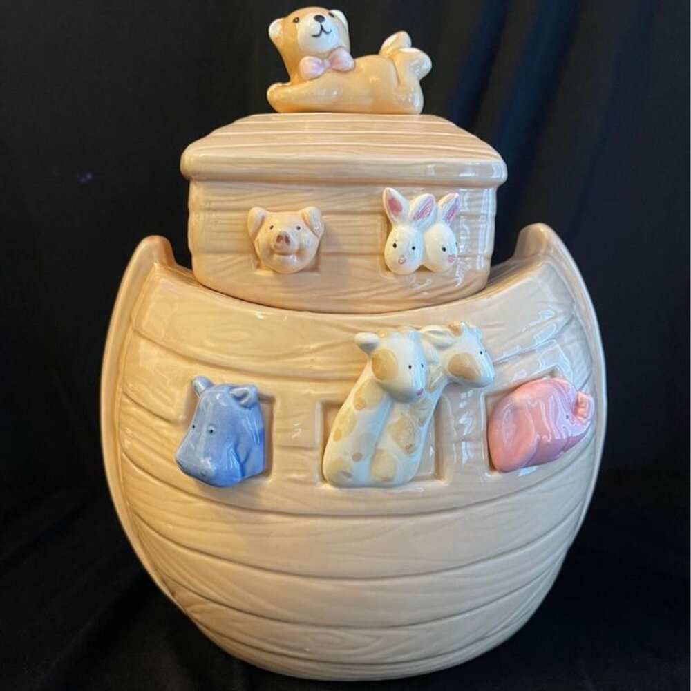 Antique Noah's Ark Cookie Jar